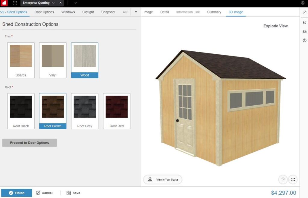 CPQ (Configure, Price, Quote) software, E-commerce, Product customization, Subscription management, Sales enablement, Dealer portal, Spare parts selling, Product visualizations, Business optimization, Sales automation, Customer experience