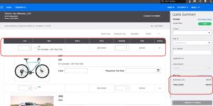 Example of Pricing at Contract Level. Infor CPQ, ERP pricing, real-time order status, multi-site support, 3D visualization, product configuration, CAD integration, efficiency, business impact, competitive advantage.