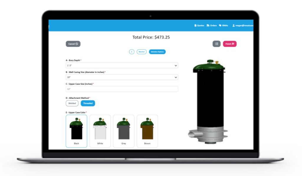 SwiftSell V2, Dealer portal, Active Directory support, Inventory tracking, PDF quotes, Customer data input, RMA handling, Product catalog, Theme designer, User interface updates