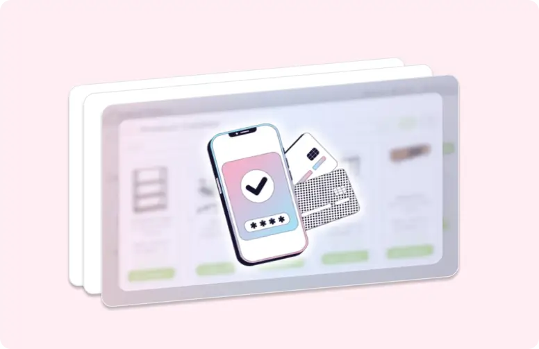 SWIFTSELL home mobile device with check mark