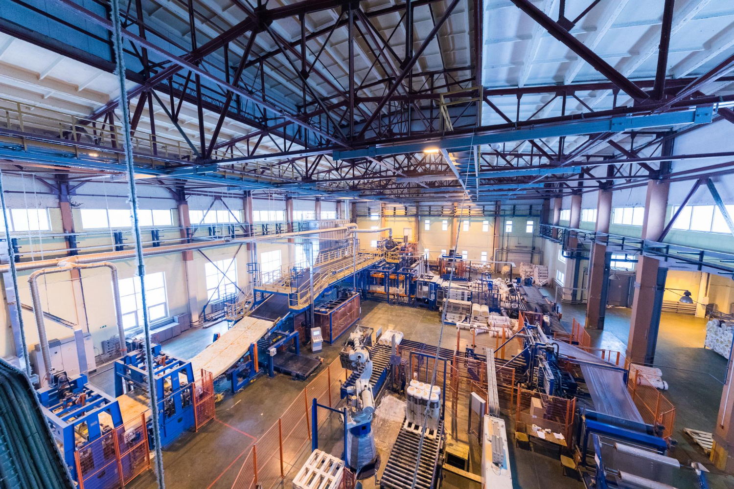industries we help overhead shot of manufacturing process