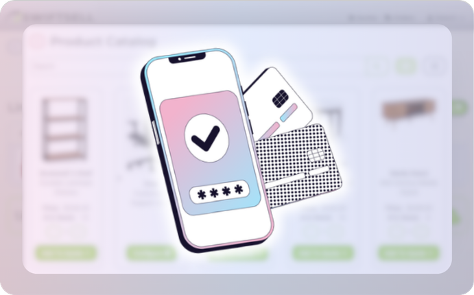 Managed Services mobile device with check mark